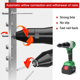 Cordless Rivet Gun Portable 21V Lithium Battery Charging Full-Automatic Core Pulling Rivet Gun Professional Kit With Battery and Charger for 1/8", 5/32", 3/16" Rivets