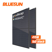 Bluesun Long Beach CA Stock Black Panel 415Watt Mono Facial Perc Half Cells 415W UL/CEC/FSCE Listed